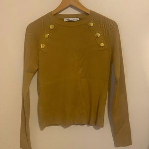 ZARA BEIGE LONG SLEEVE